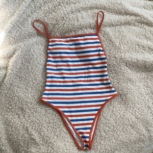American Eagle Outfitters/Aerie Stripe One Piece